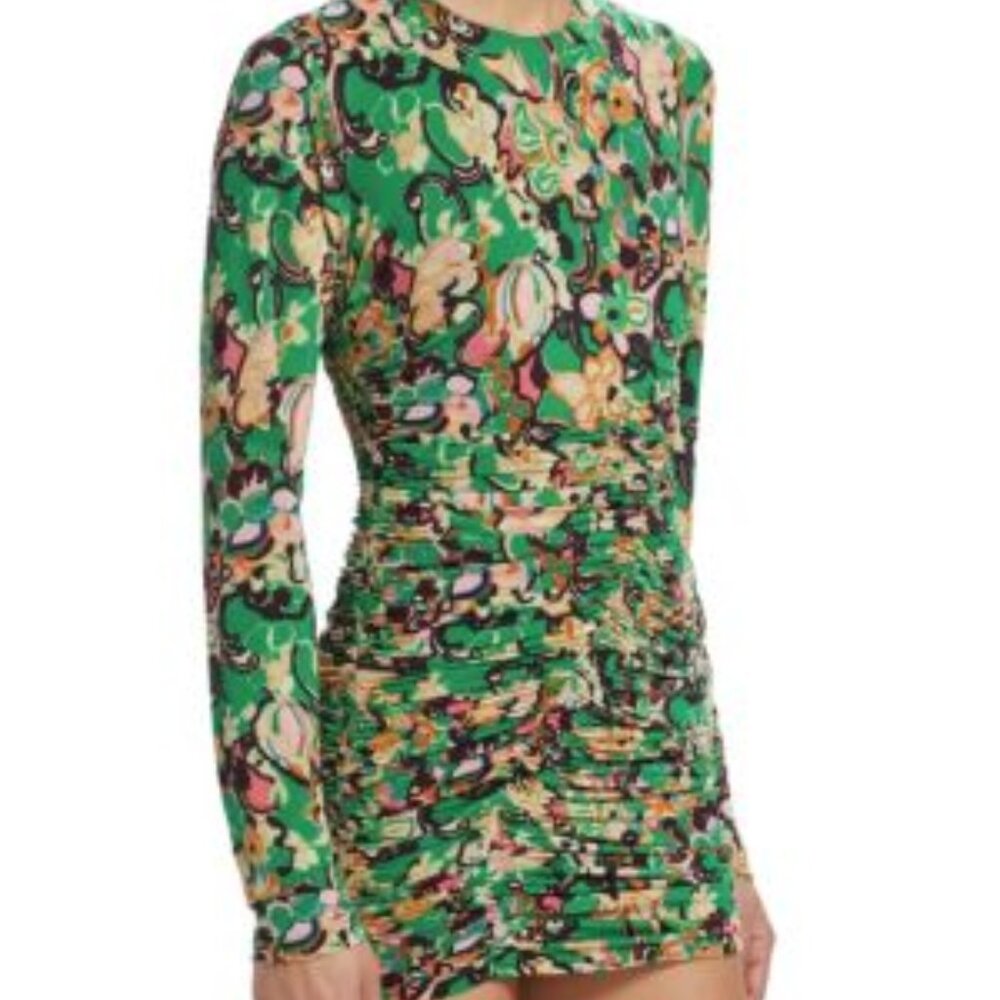 Kiki Floral Ruched Minidress NWT (New With Tags)